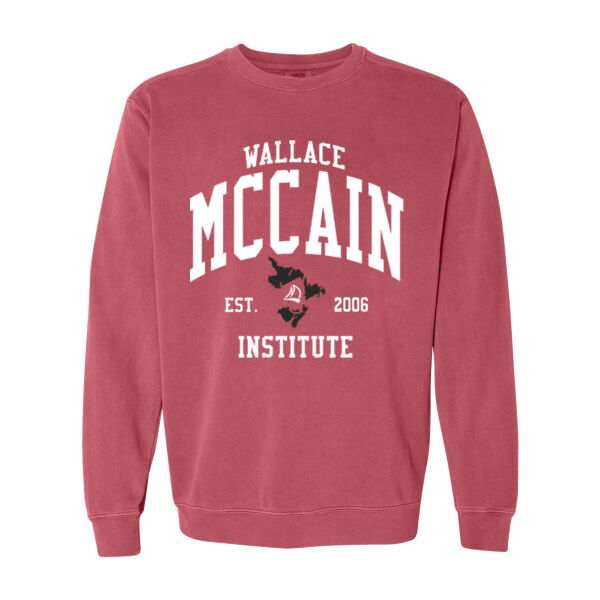 Printed Pigment Dyed Heavyweight Crewneck Sweater Thumbnail